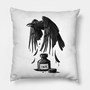 Ink Raven Pillow