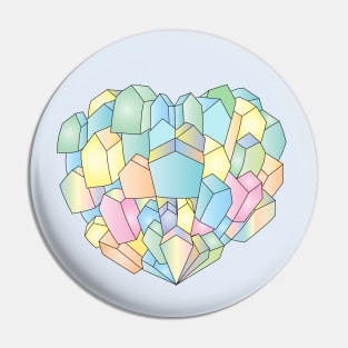 Heart of houses pastel Pin