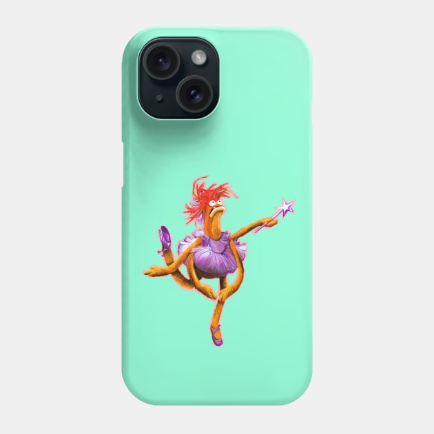 Prawn Lake - Pepe the King Prawn Ballerina Illustration Phone Case by CatsandBats