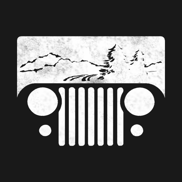 Adventuring CJ Jeep (White) by FalconArt