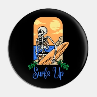 Surfs up Pin