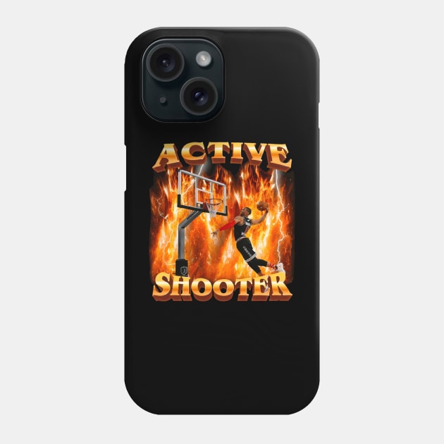 Active Shooter Shirt Funny basketball Meme Phone Case by KC Crafts & Creations