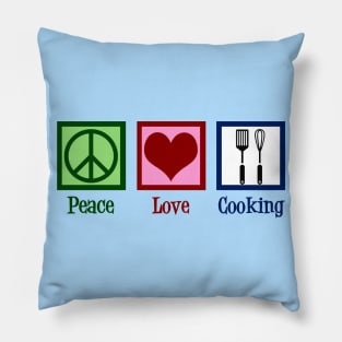 Peace Love Cooking Pillow