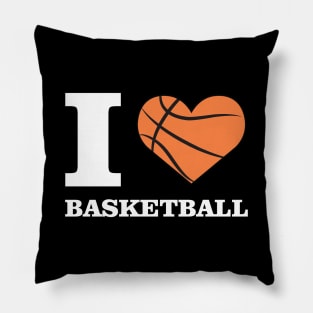 I Love Basketball Pillow