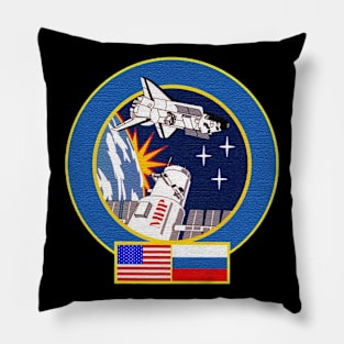 Black Panther Art - NASA Space Badge 134 Pillow