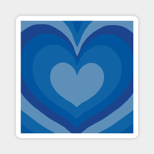 blue gradient heart tunnel Magnet