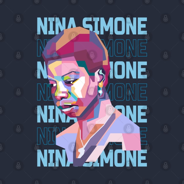 Abstract Nina Simone in WPAP by smd90