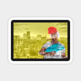 Cuban Woman In Havana, Cuba Magnet