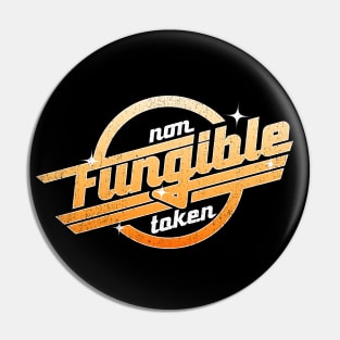 Non Fungible token 80s lettering Pin