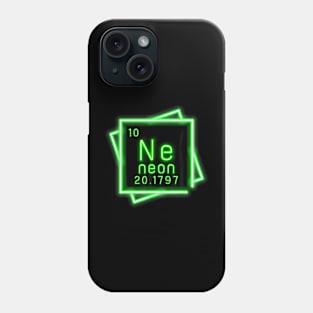 Neon Element Chemistry Periodic Table Science Nerd Kids Boys Phone Case