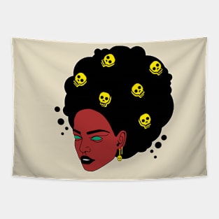 Afro girl Tapestry