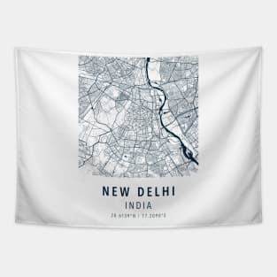 new delhi simple map Tapestry