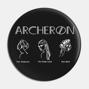 ACOTAR Archeron Sisters Minimalist White Pin