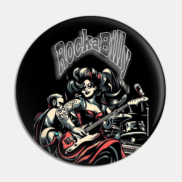 Rockabilly Pin by MckinleyArt