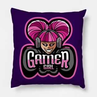 Team Gamer Girl Pillow