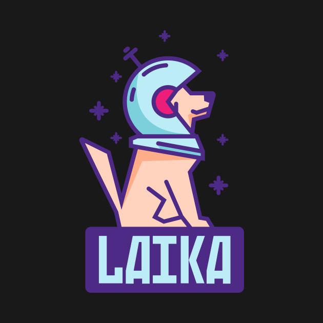 Disover Spacedog Laika - Space - T-Shirt