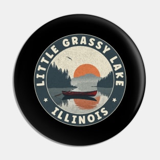 Little Grassy Lake Illinois Sunset Pin