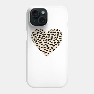 Cheetah Leopard Original Print Heart Shape Phone Case