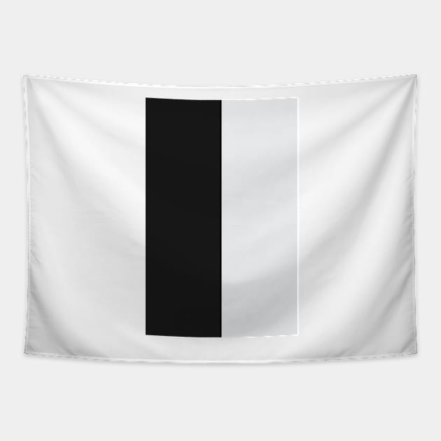 Newcastle United Black and White Half design Tapestry by Culture-Factory