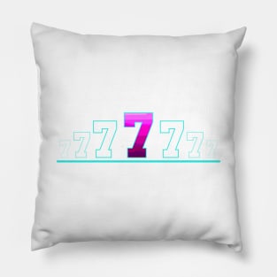 Number 7 Pillow