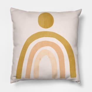 Rainbow In Neutral Colors Pillow