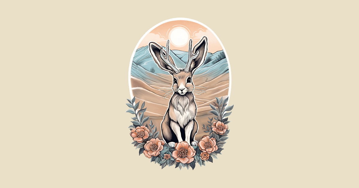 The Elusive Jackalope - Wildlife - T-Shirt | TeePublic