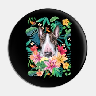 Tropical Brindle Bull Terrier Pin