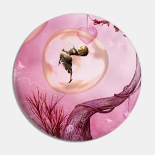 Dancing in a bubble Pin