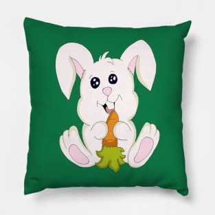 Cute Bunny With Carrot Pillow