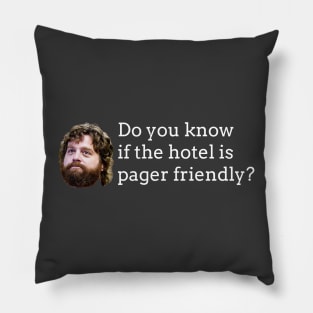 Do you know if the hotel is pager friendly? Pillow