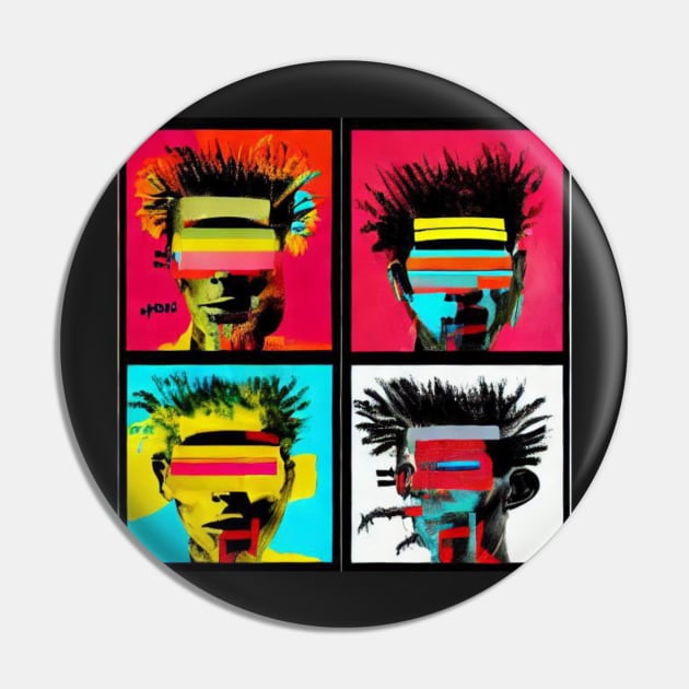 AI Generated Deformity Warhol | AI Art Pin by jeanmbart