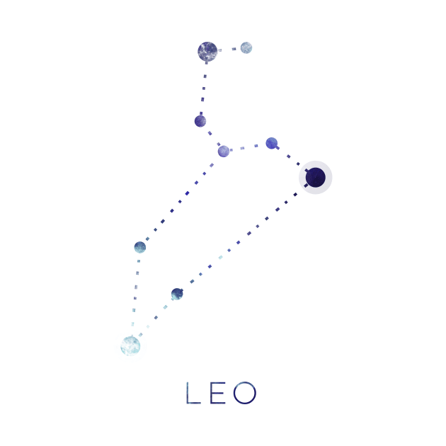 LEO STAR CONSTELLATION ZODIAC SIGN by deificusArt