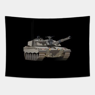 Challenger 2 British Battle Tank Tapestry