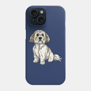 Cute Shichon Dog | Zuchon | Bichon Frise Shih Tzu cross Phone Case