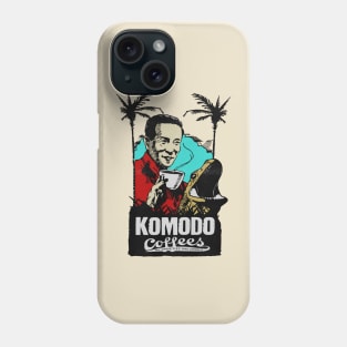 Vintage Indonesian Komodo Coffee Phone Case