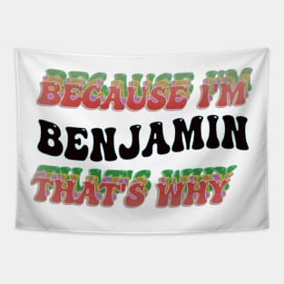 BECAUSE I'M BENJAMIN : THATS WHY Tapestry