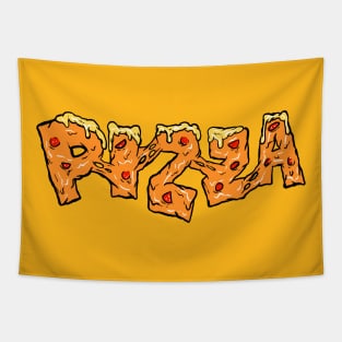 Pizza Typography Effect Tapestry