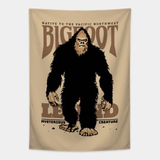 Bigfoot The Legend of Mysterious Creature Tapestry