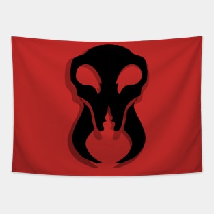 Ant Skull in dark silhoute Tapestry