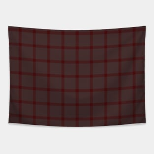 Dried Blood Plaid Tapestry