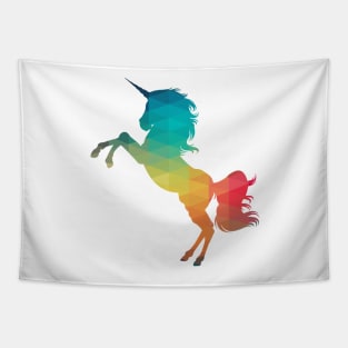 Rainbow unicorn horse Tapestry