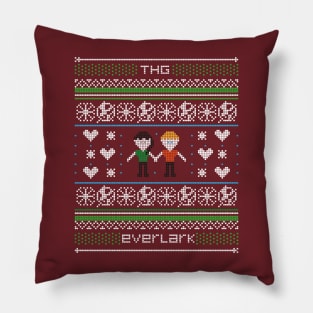 everlark christmas sweater pattern Pillow