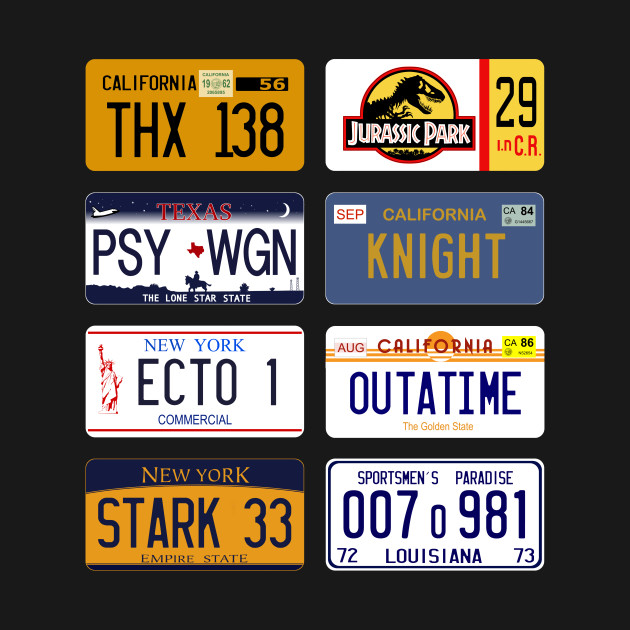 Famous license plates mixology colors License Plates TShirt