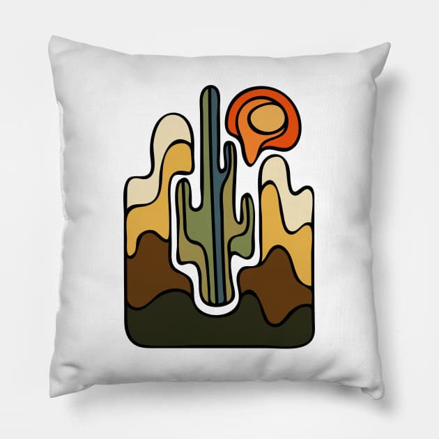 Desert Sun Pillow by majoihart