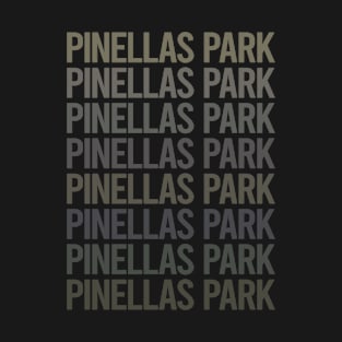 Gray Text Art Pinellas Park T-Shirt