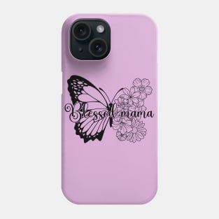 Blessed Mama Floral Butterfly Retro Vintage Mother's Day Phone Case