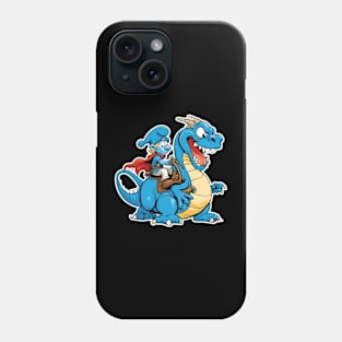 smurf riding its dragon Phone Case