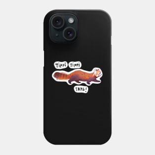 Red Panda tippy taps Phone Case