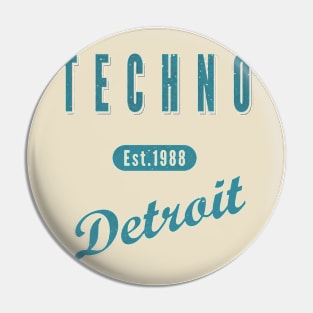 TECHNO 1988 DETROIT Pin