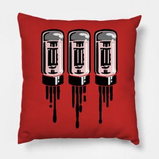 Dripping tone vacuum tubes Pillow